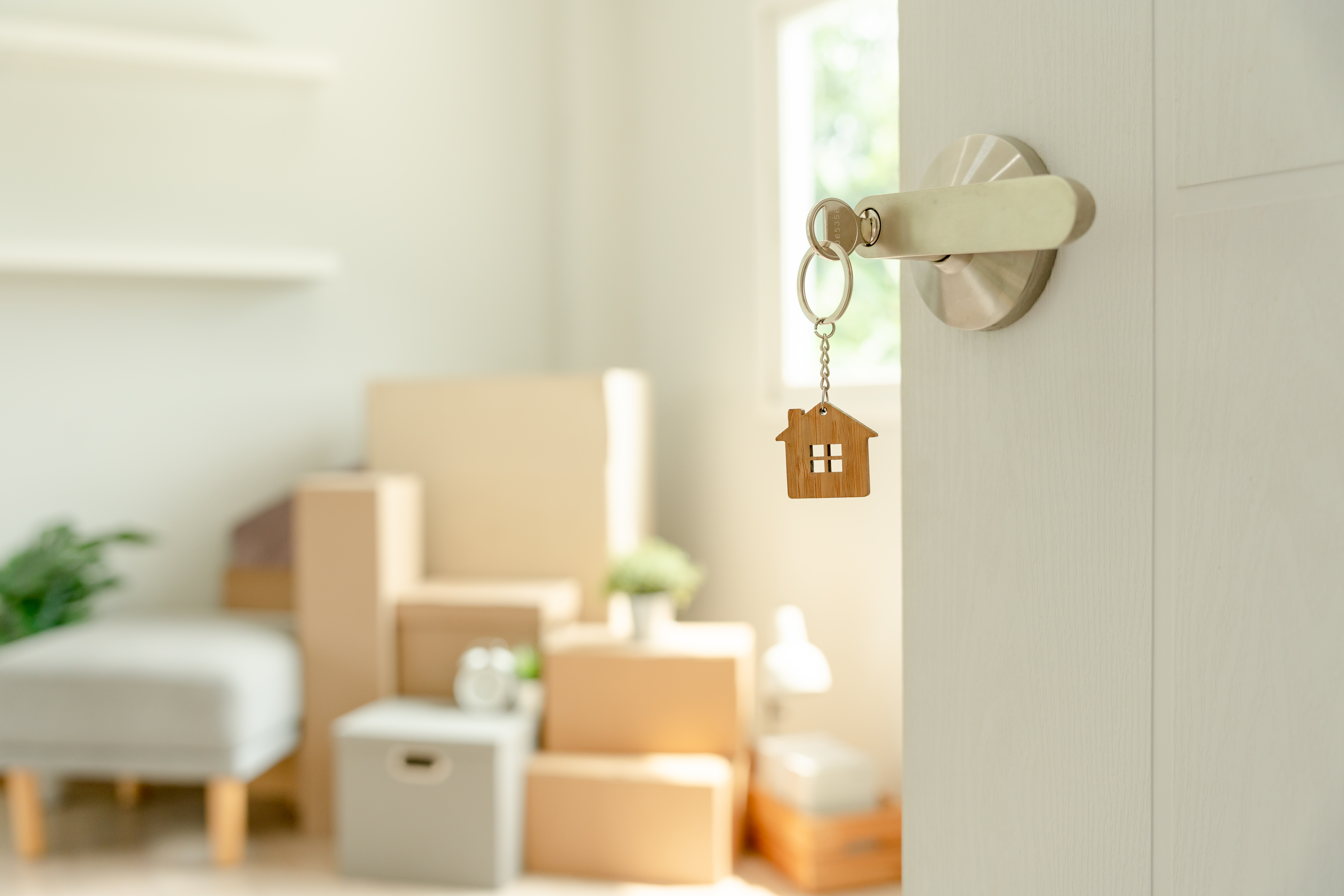 Opening the door to a new home with neutral palette