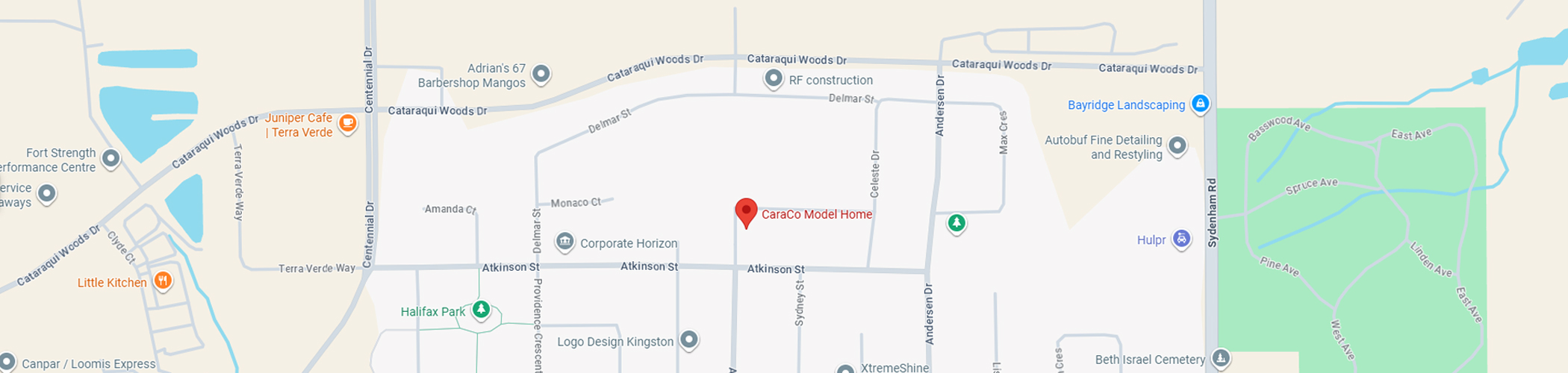 A map of the Trails Edge community.