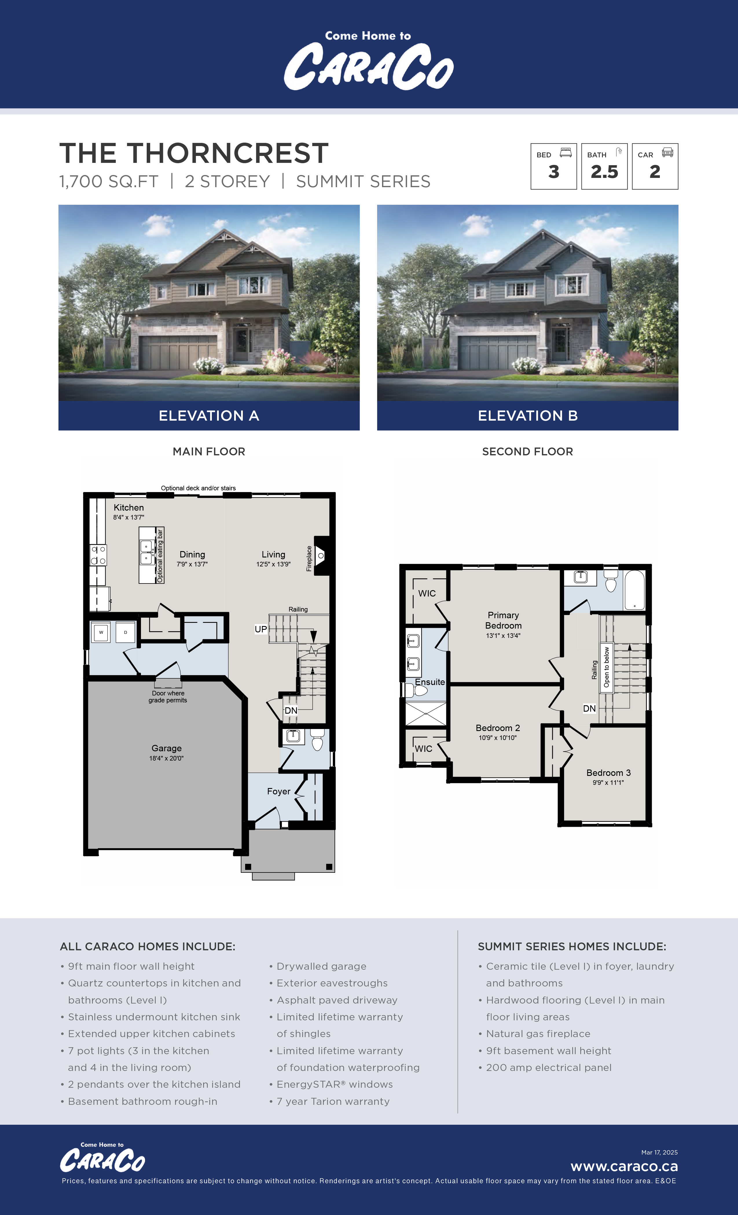 The Thorncrest Brochure