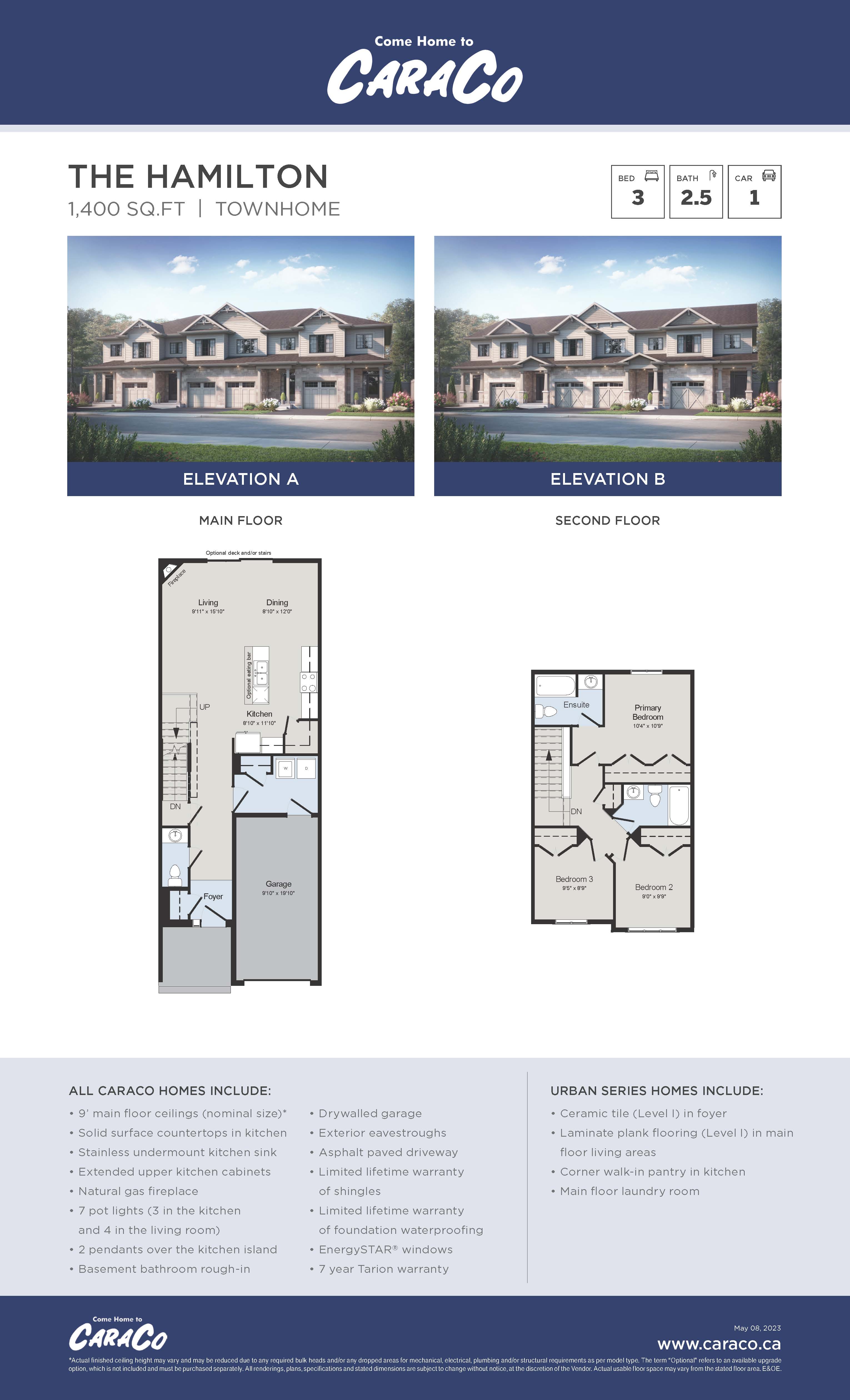A floorplan for Hamilton Lot 4. This is a test.