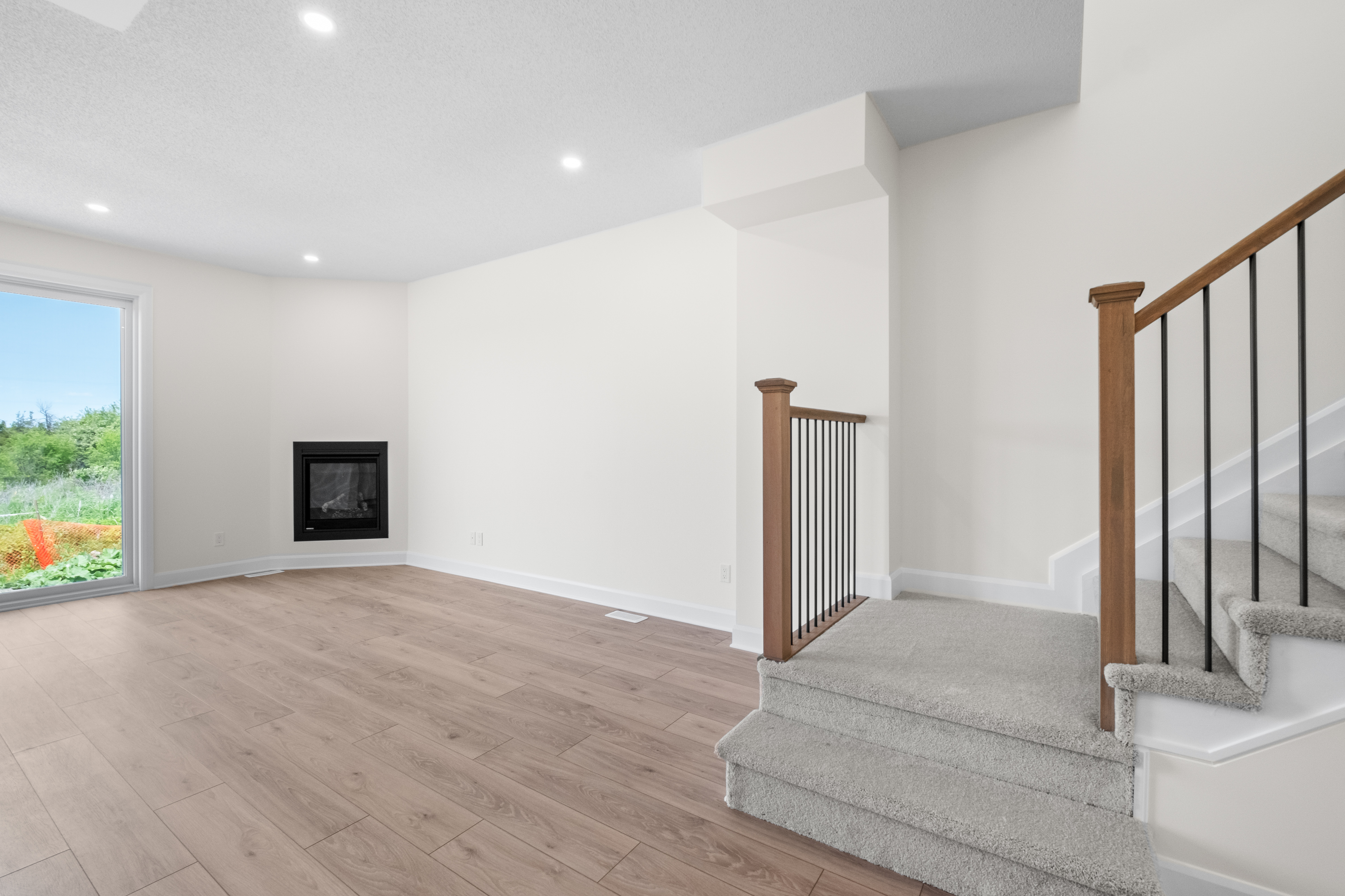 Open concept kitchen, living room and dining room