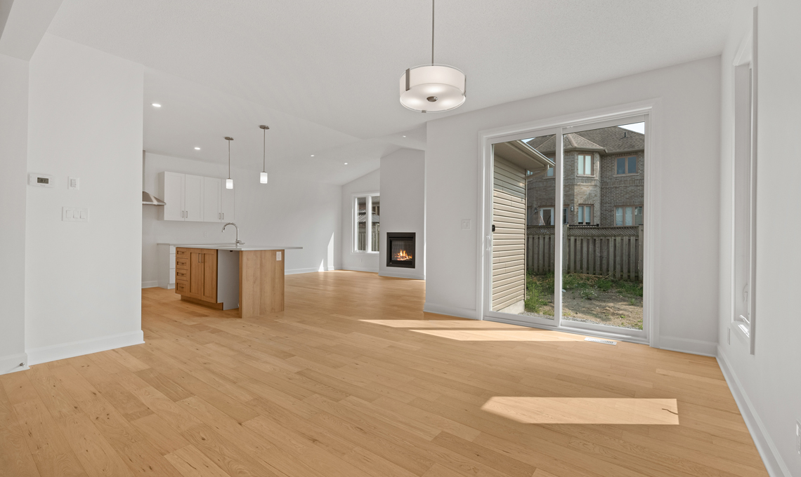 Open concept kitchen, livingroom and dining room